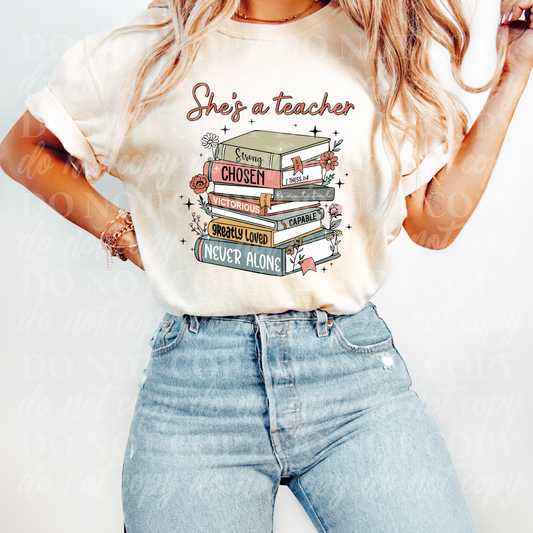 She's A Teacher-red