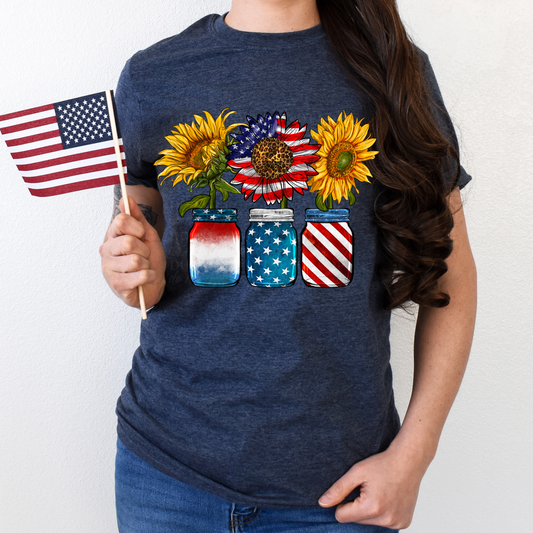 American Flag sunflower