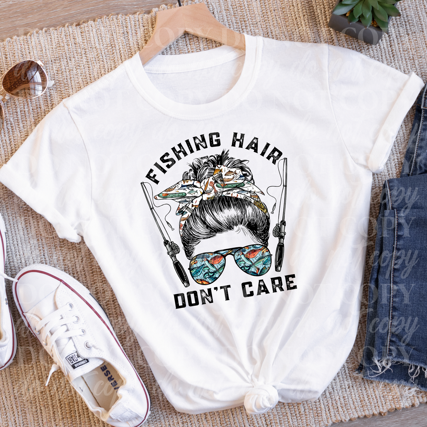 Fishing Hair Don't Care