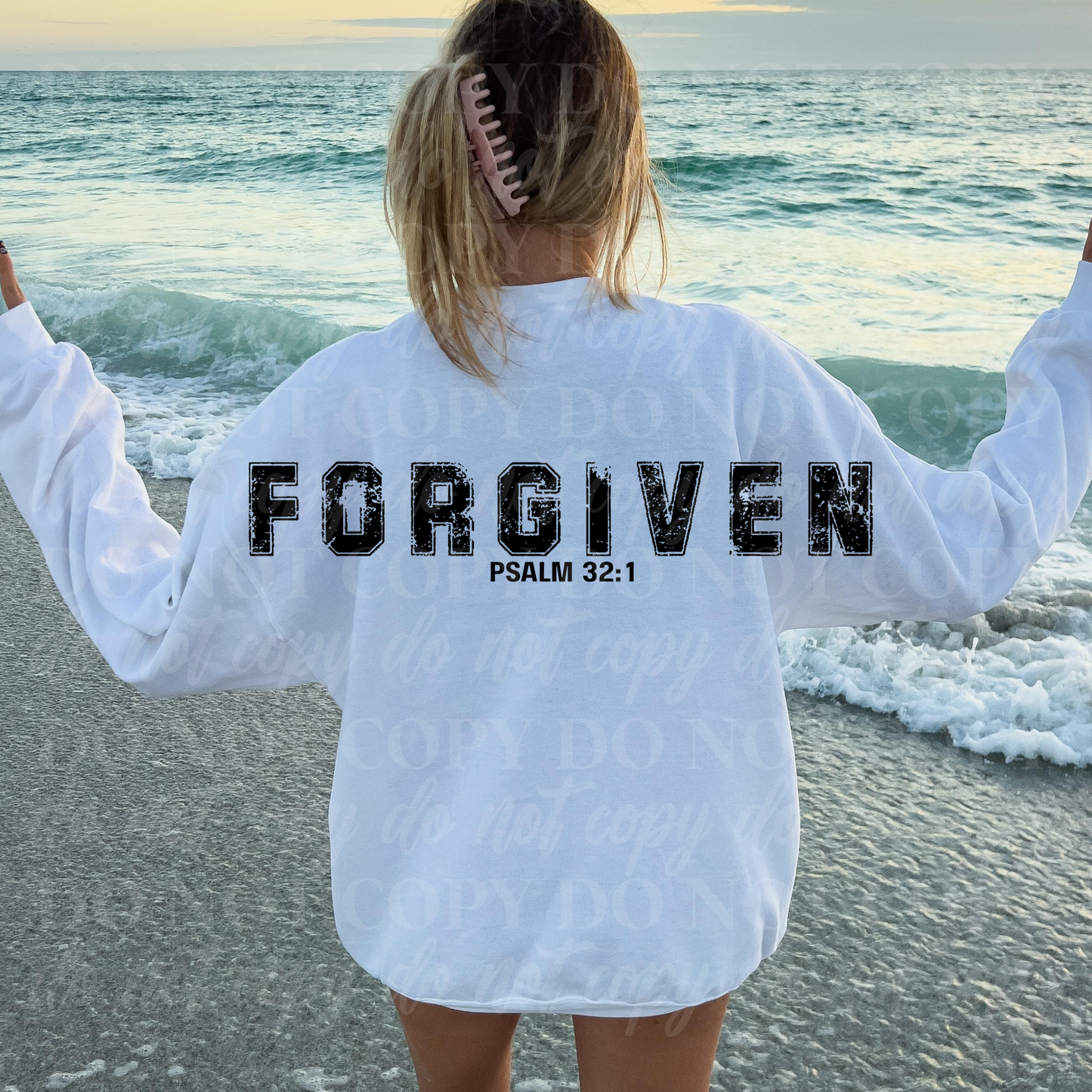 Forgiven-black distressed