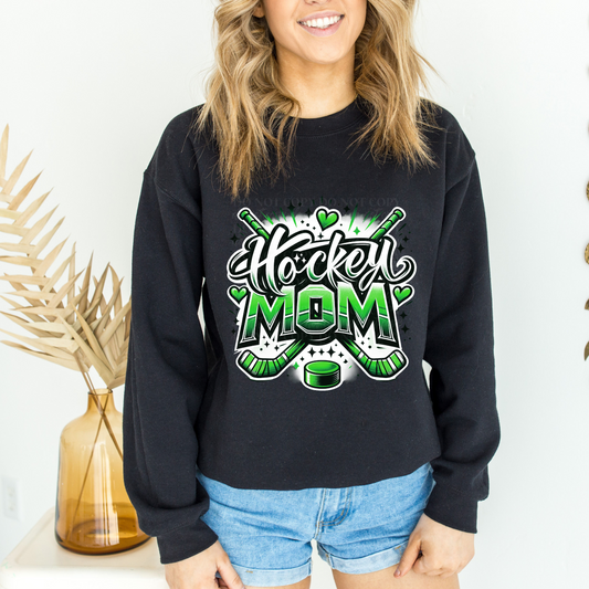 Hockey mom-green