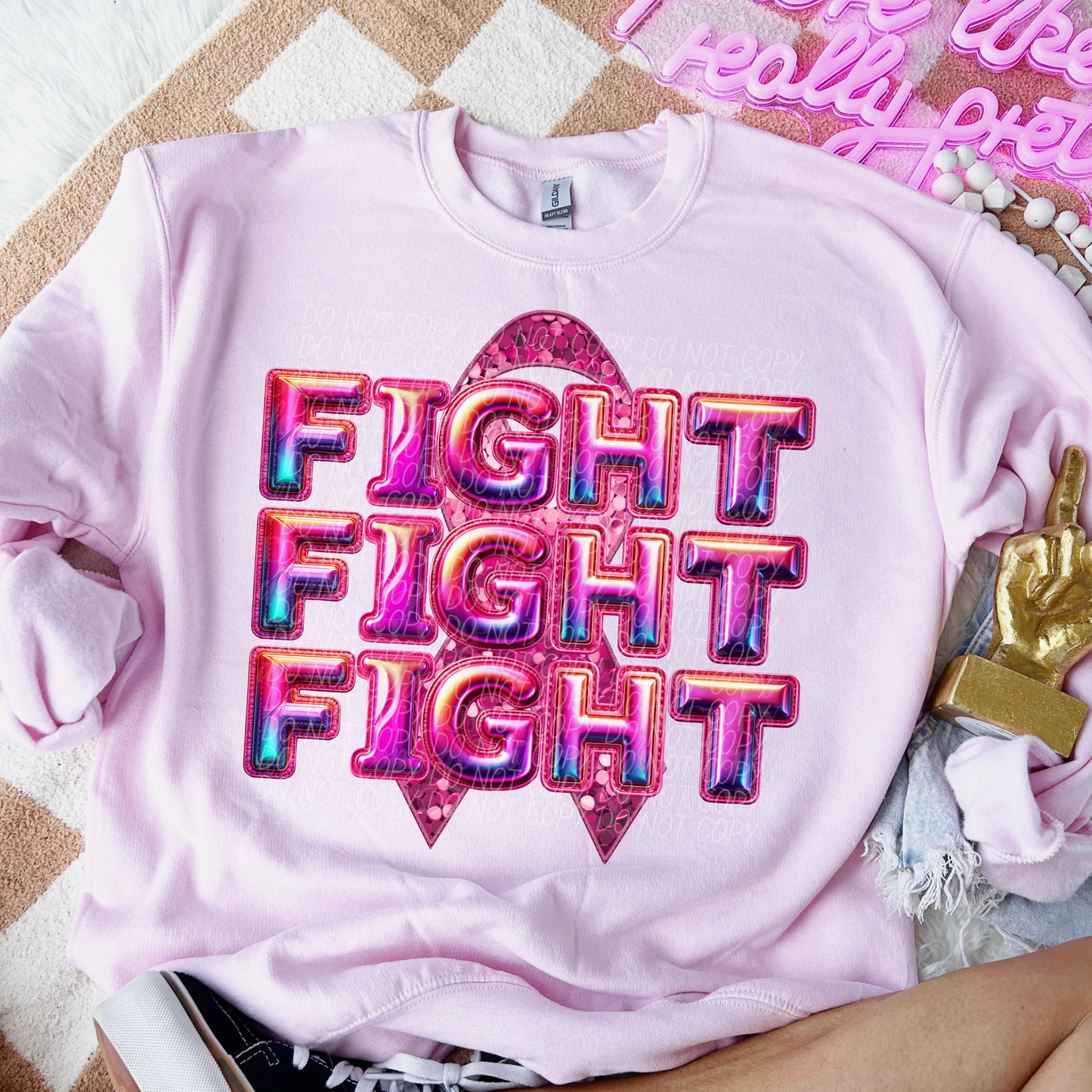 Fight Stack- Pink Ribbon