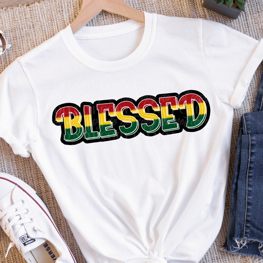 Blessed- red yellow green