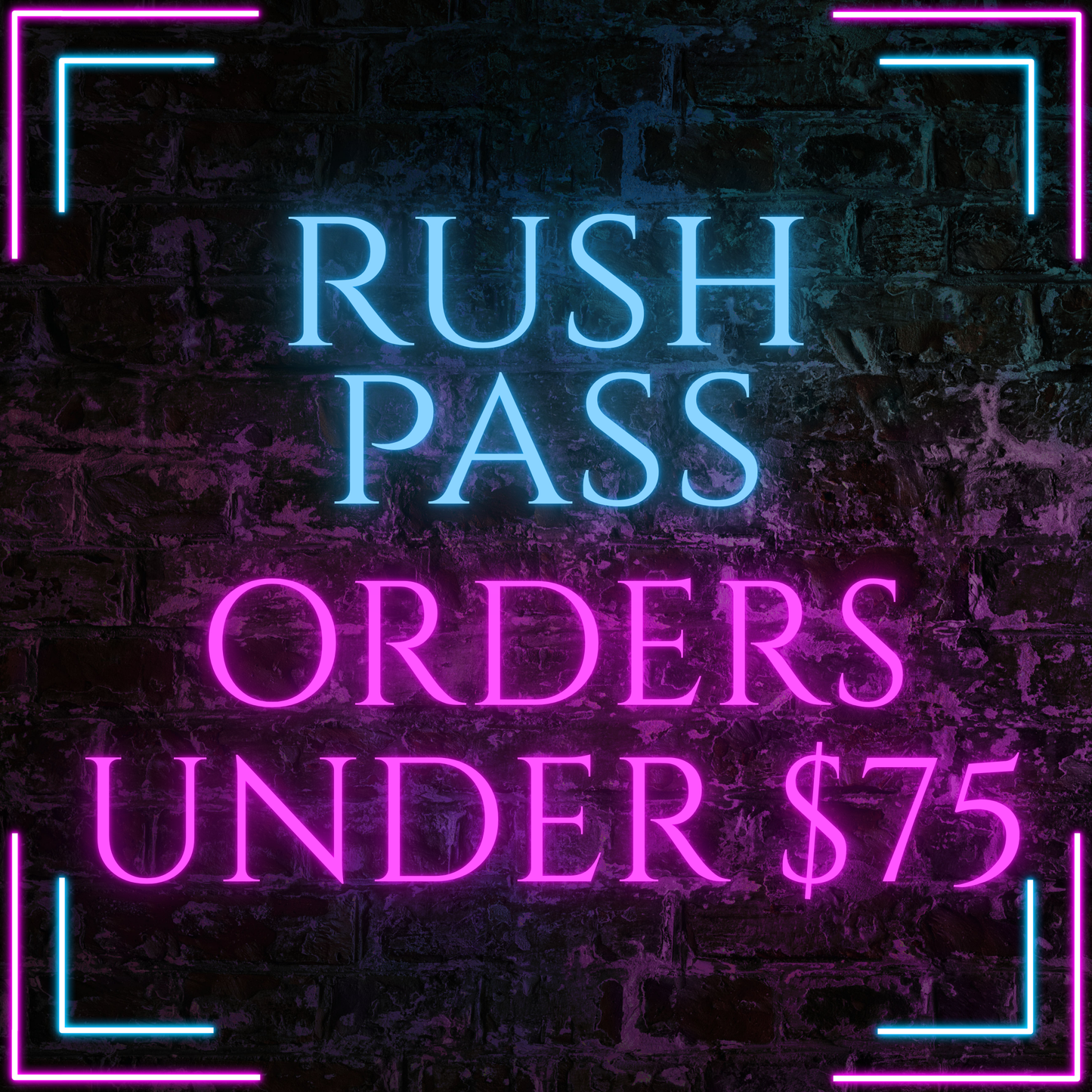 Rush Pass Under $75 24 HOUR TAT (After 10AM MST Goes Next Day)