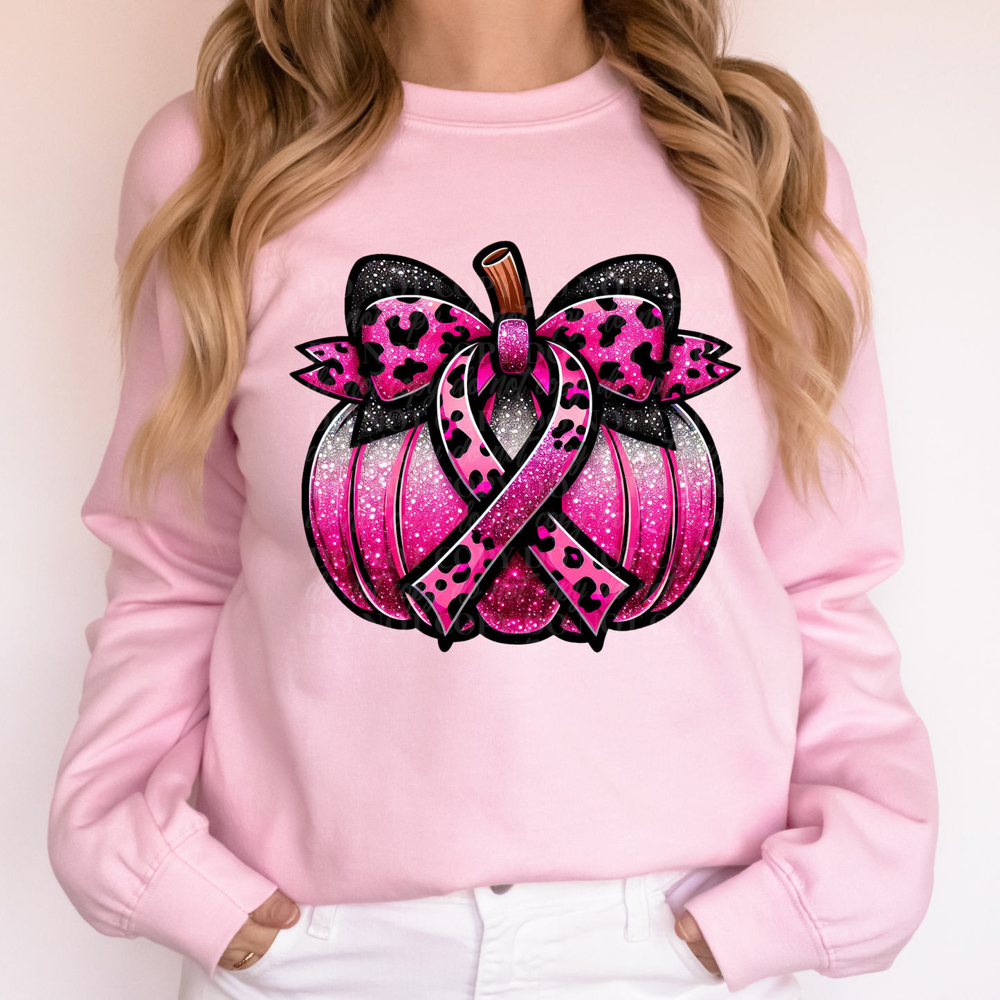 Pink Ribbon Pumpkin