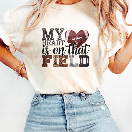My Heart Is On The Field-football heart