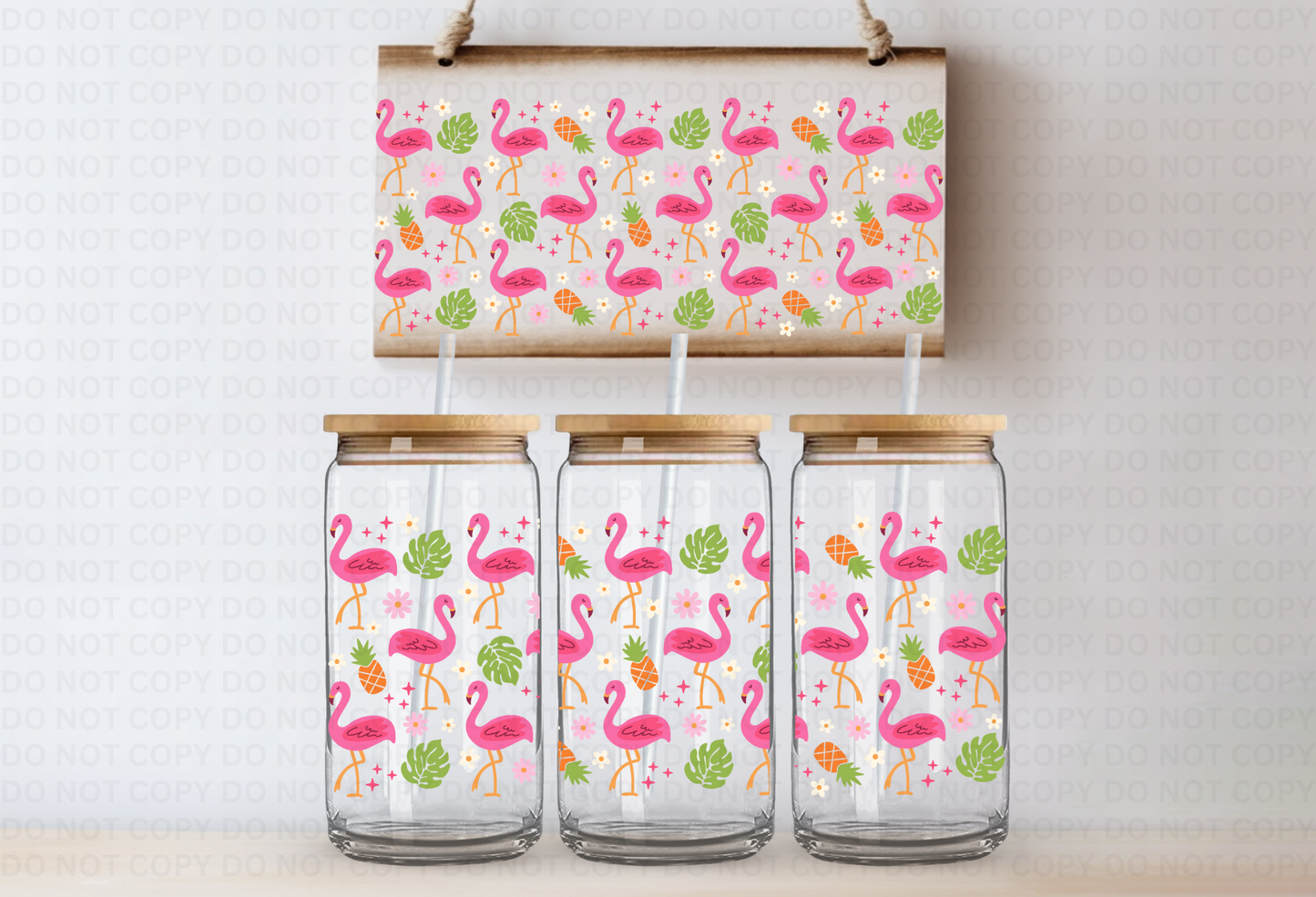 Flamingos & Pineapples