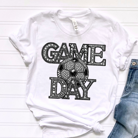 Game Day Rhinestone - Soccer