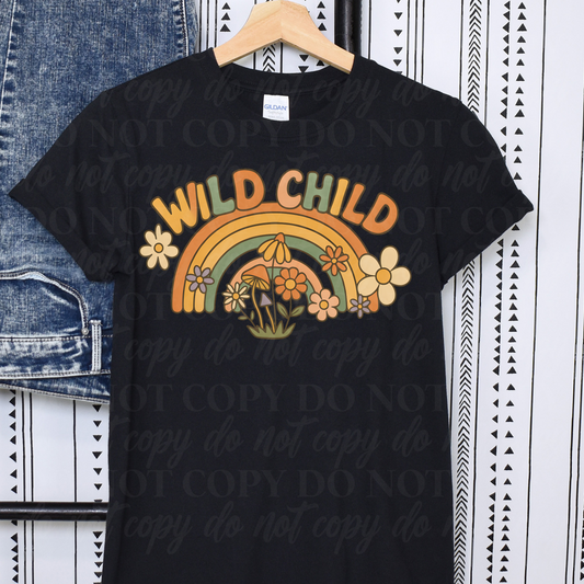 Wild Child-retro rainbow