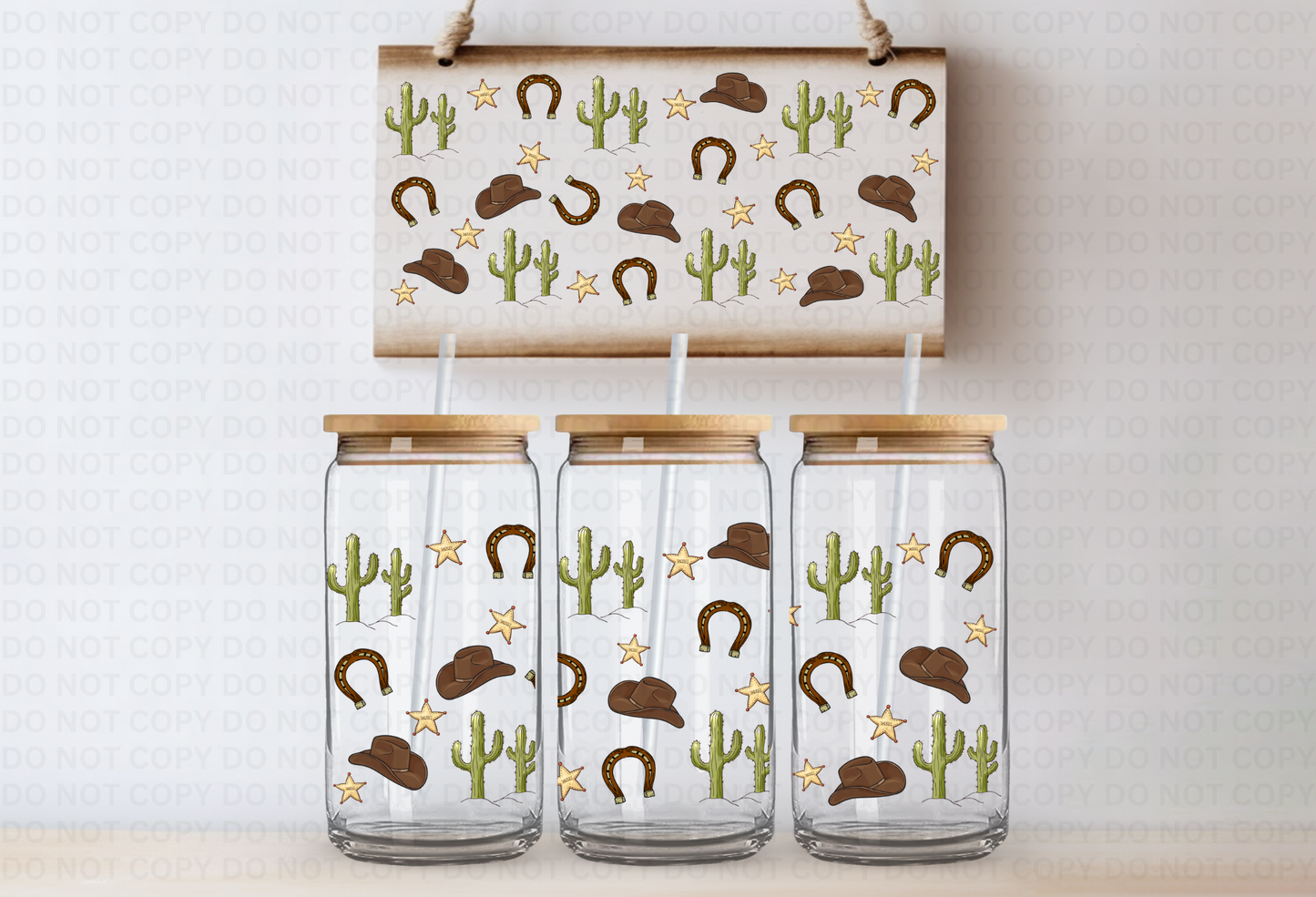 Cowboy Things UVDTF 16oz CUP WRAP