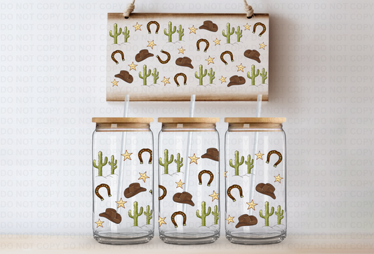 Cowboy Things UVDTF 16oz CUP WRAP