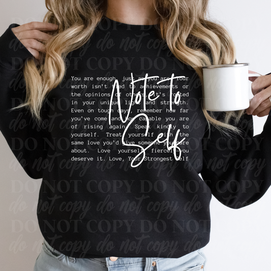 Note To Self