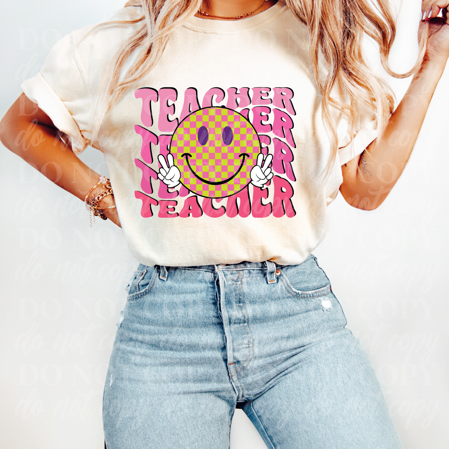 Teacher Stack Happy Face