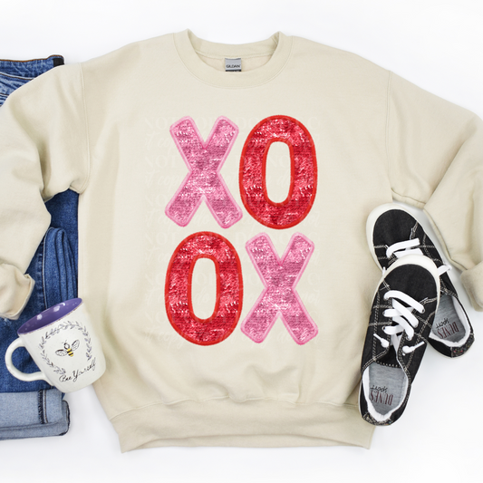XOXO-Pink and Red