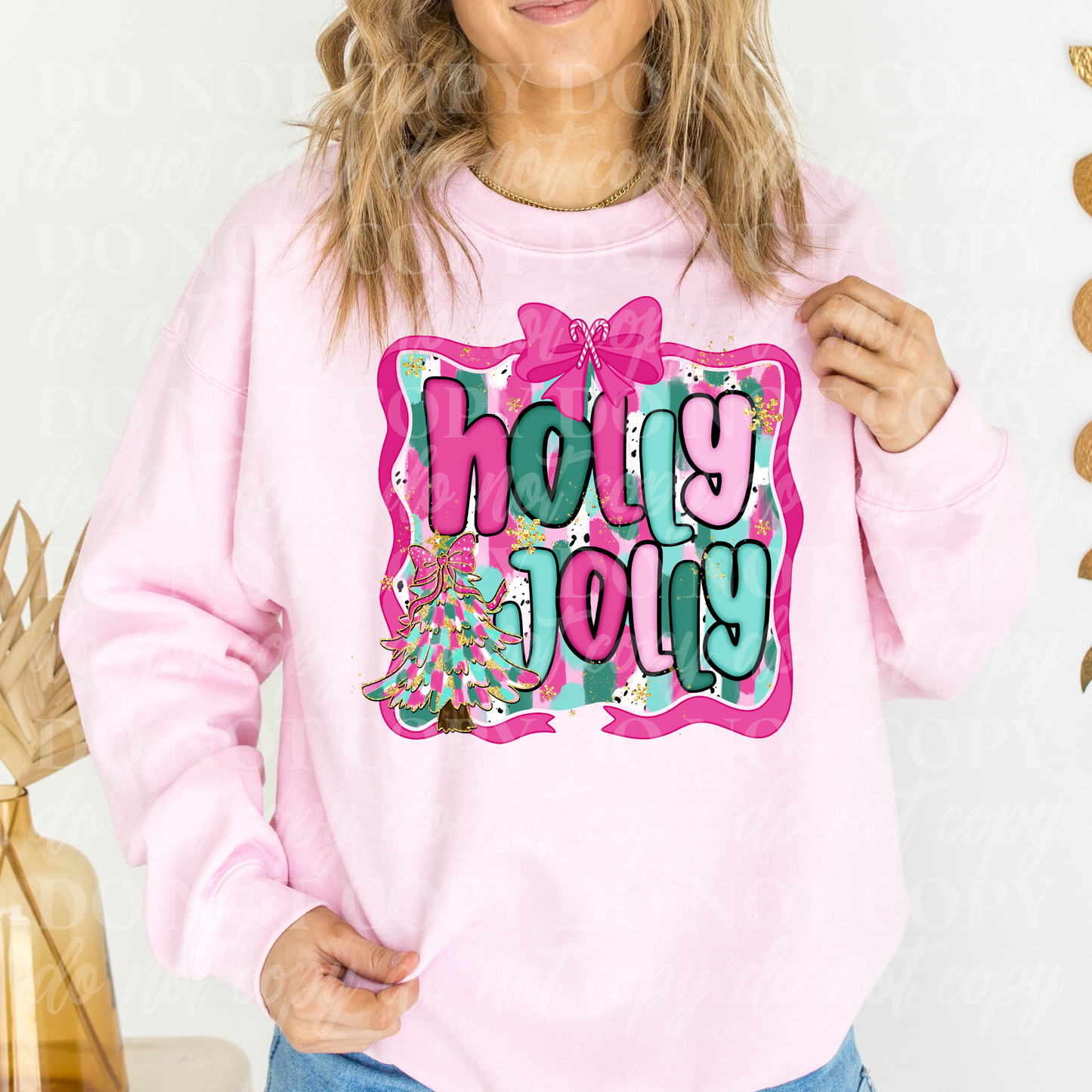 Holly Jolly-Pink
