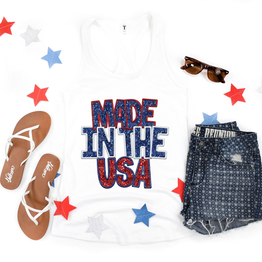 Made in the USA-glitter