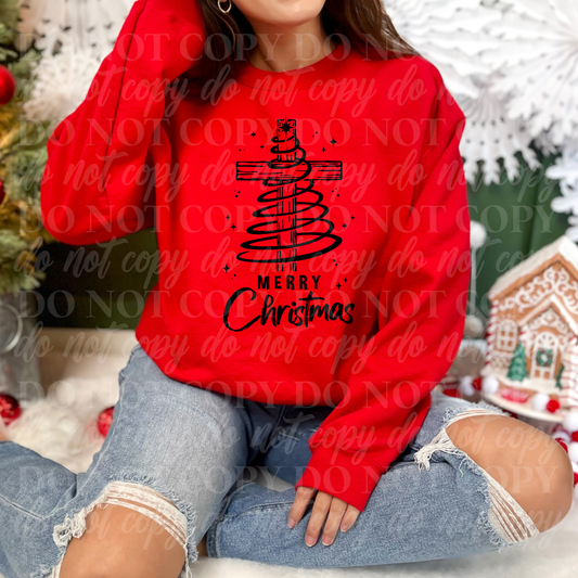 Merry Christmas-Black Tree