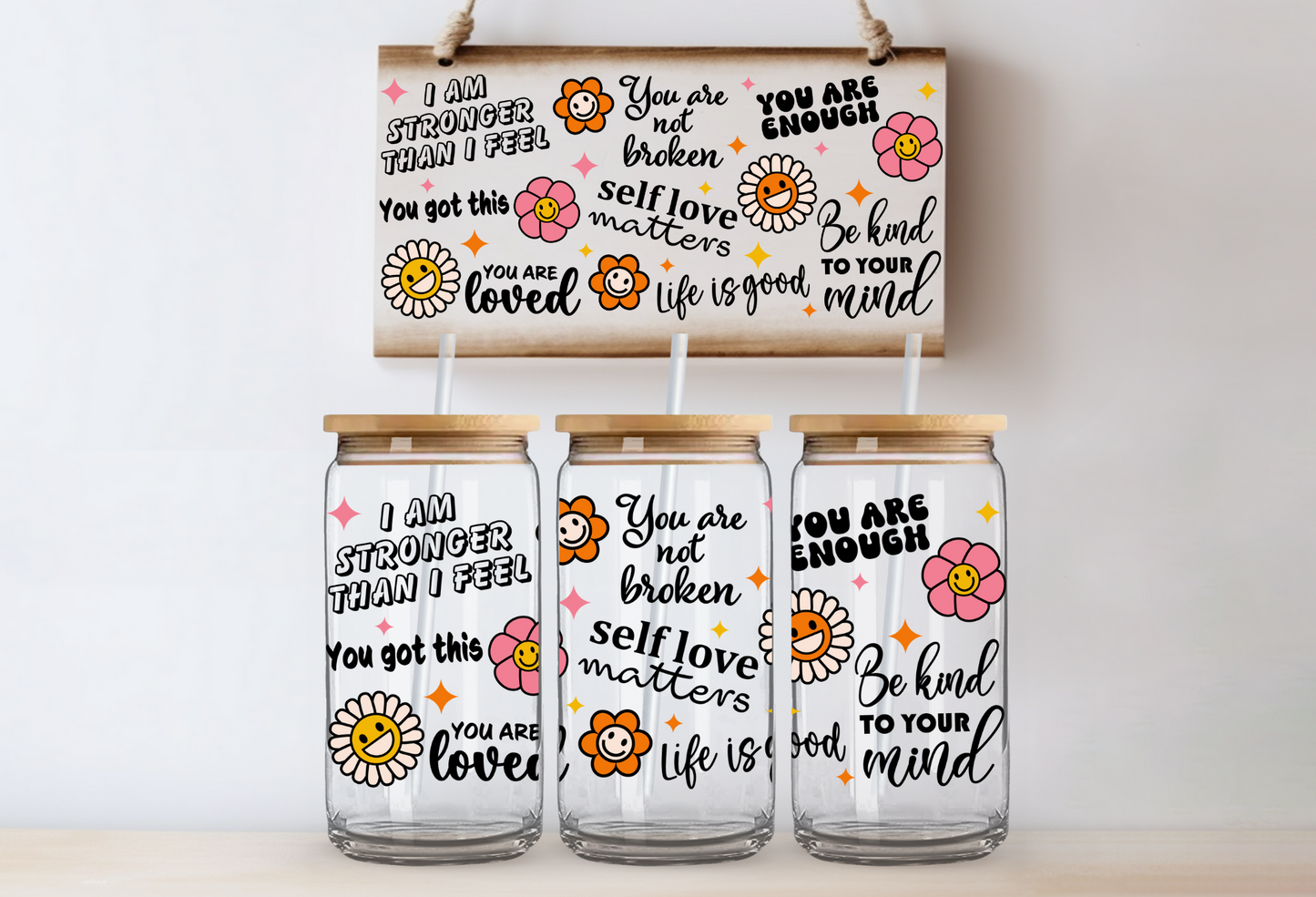 Self love UVDTF 16oz CUP WRAP