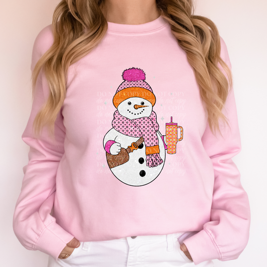 Snowman (Pink)