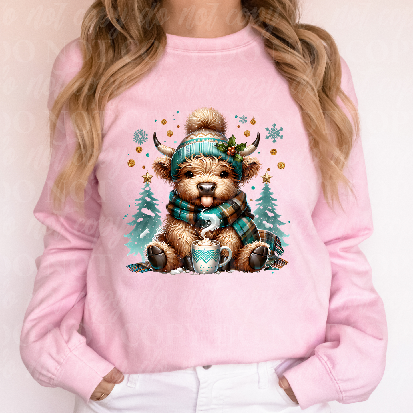 Hot Coco Cow- Teal