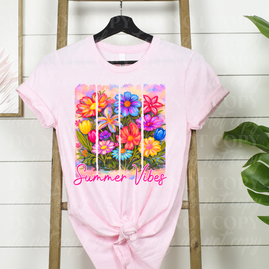 Summer Vibes-floral painting