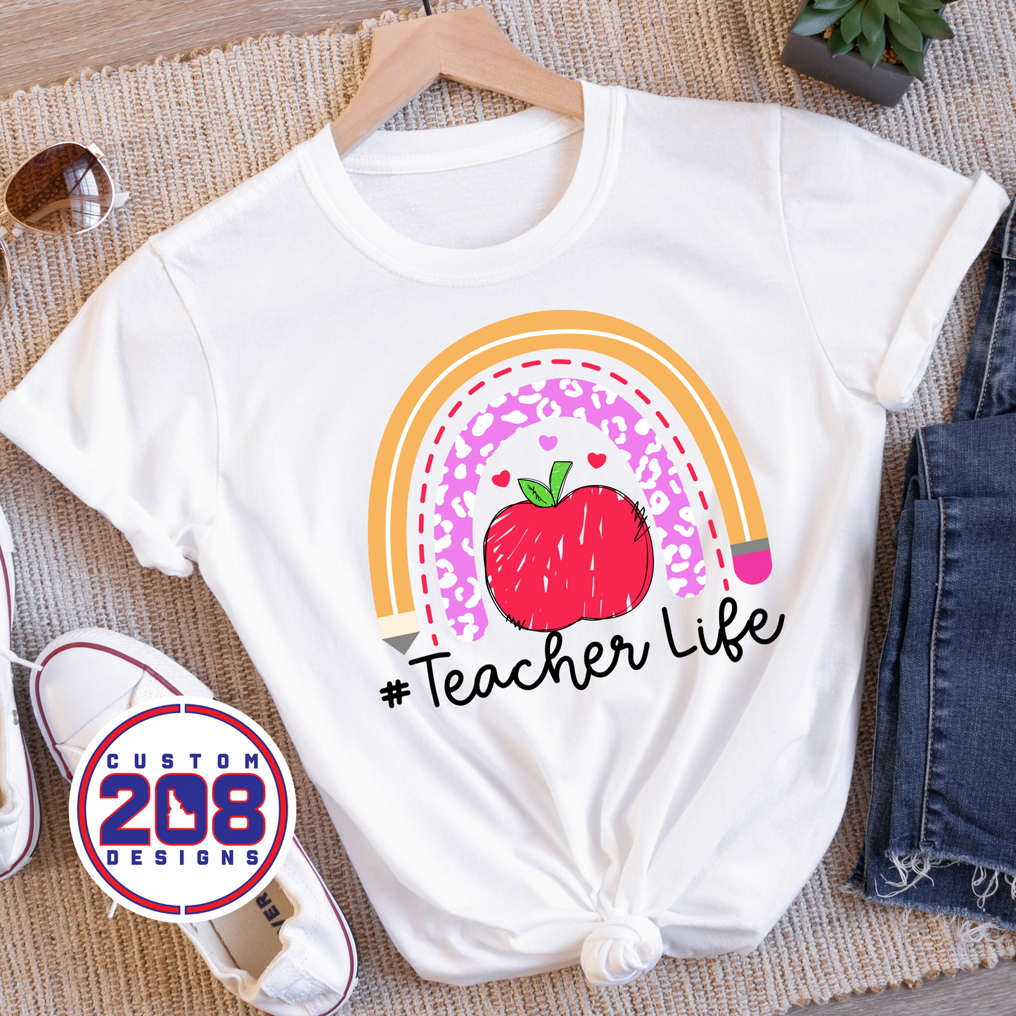 Teacher Life Rainbow