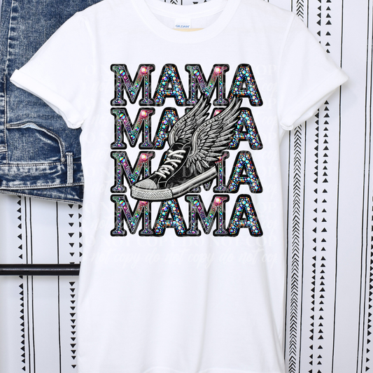 Mama Stack Colorful Rhinestone- Wings