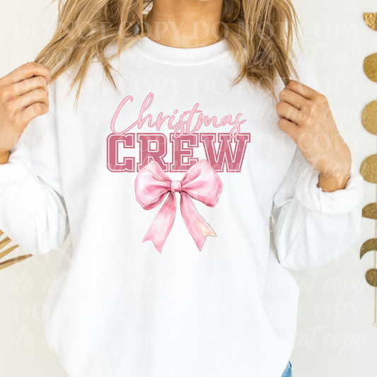 Christmas Crew-Pink Bow