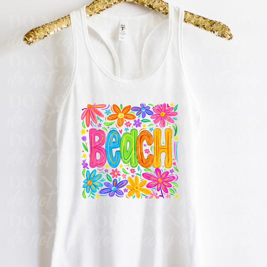 Beach-floral colorful