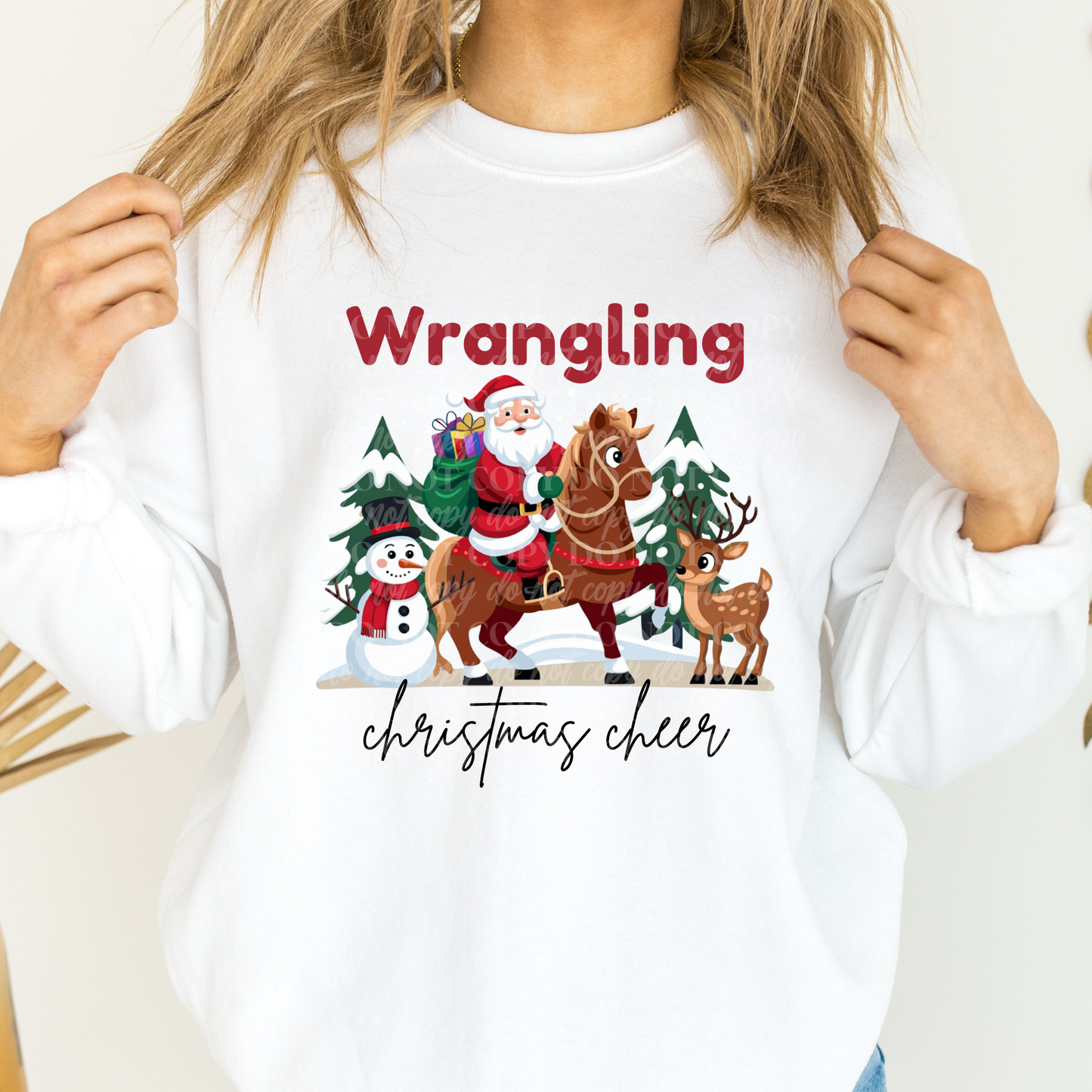 Wrangling Christmas Cheer- red