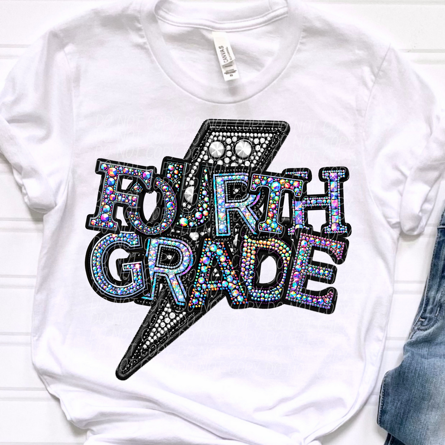 Fourth Grade Rhinestone -colorful