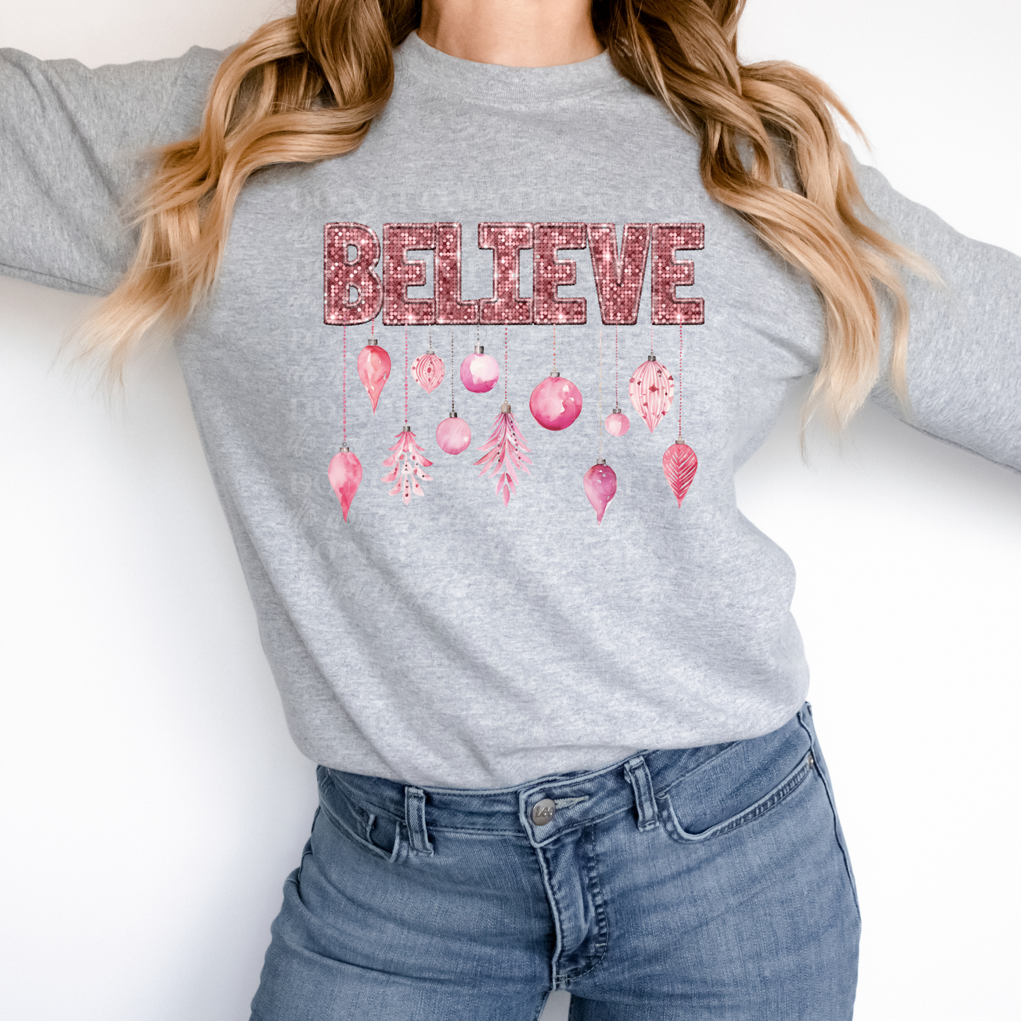 Believe Pink Ornaments