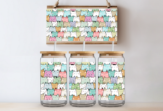 UVDTF 16oz CUP WRAP - Cats