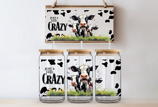 UVDTF 16oz CUP WRAP -Just a Little Crazy