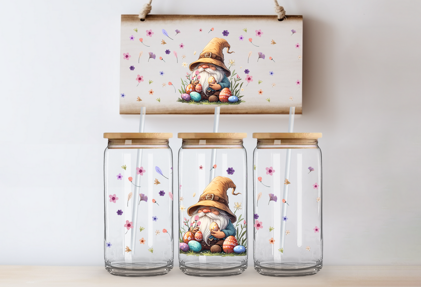 UVDTF 16oz CUP WRAP -Easter Gnome 1