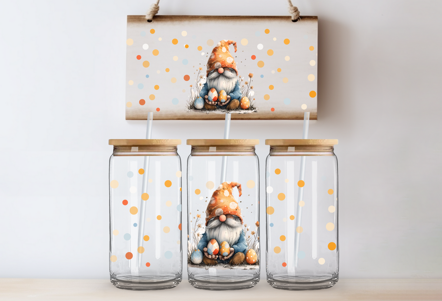 UVDTF 16oz CUP WRAP -Easter Gnome 2