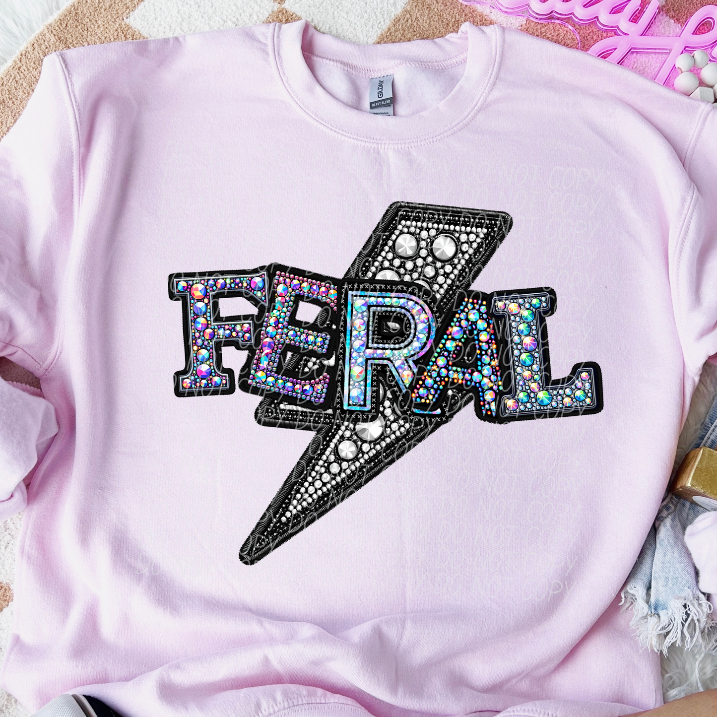 Feral Rhinestone-Colorful