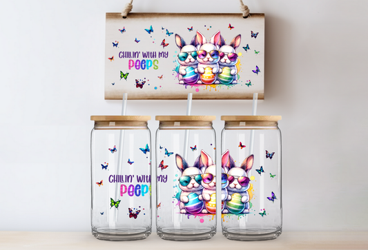 UVDTF 16oz CUP WRAP -Chillin' With My Peeps