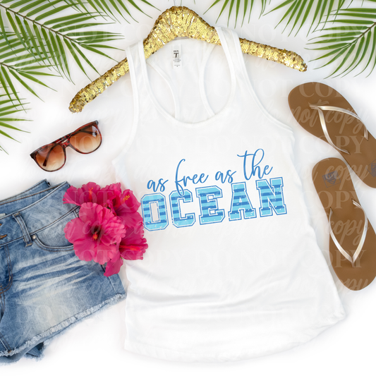 As Free As The Ocean-blue