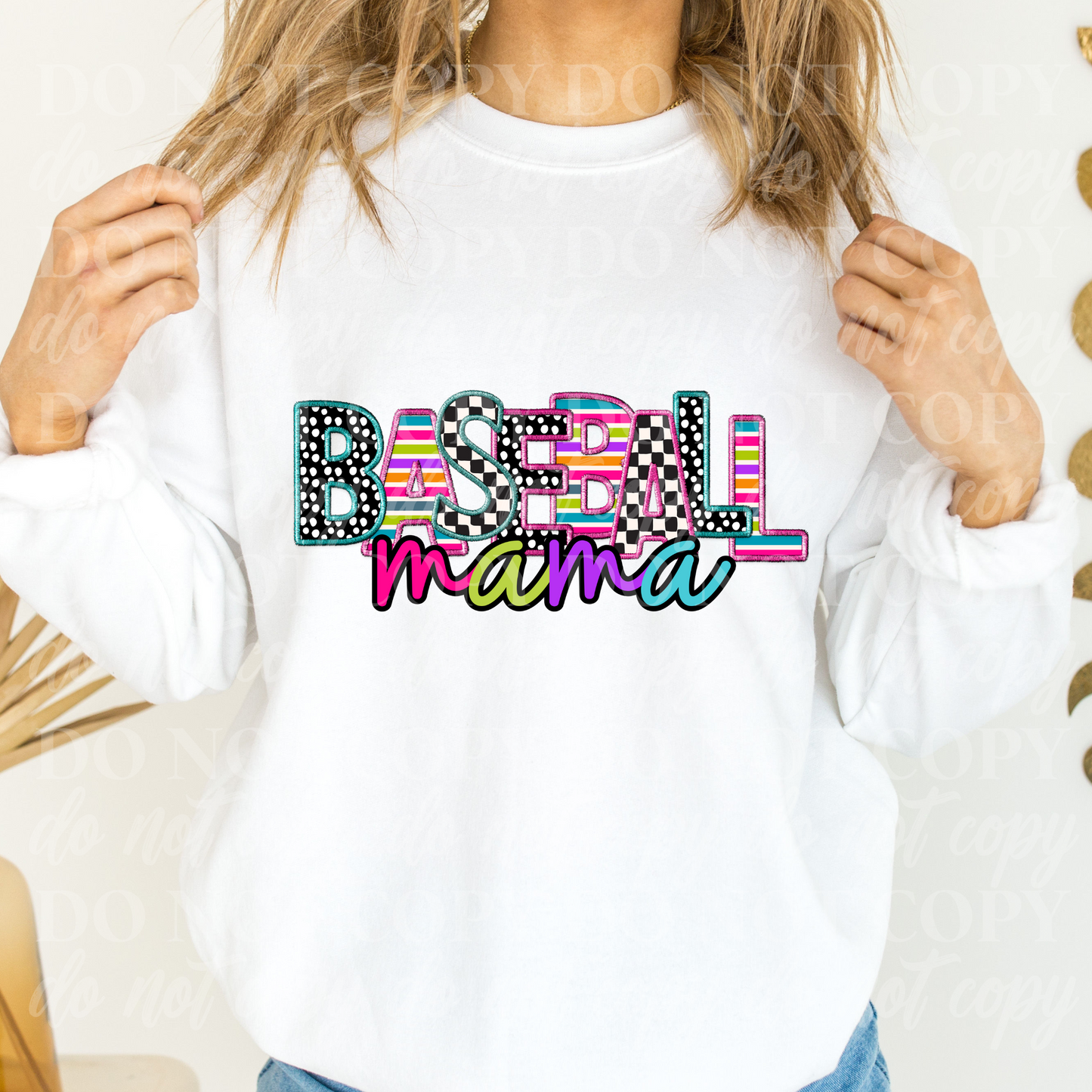 Baseball Mama-colorful