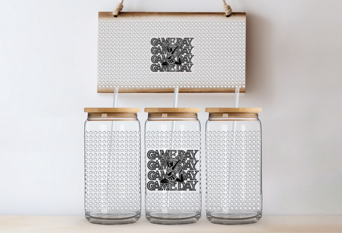 UVDTF 16oz CUP WRAP -Game Day Cheer