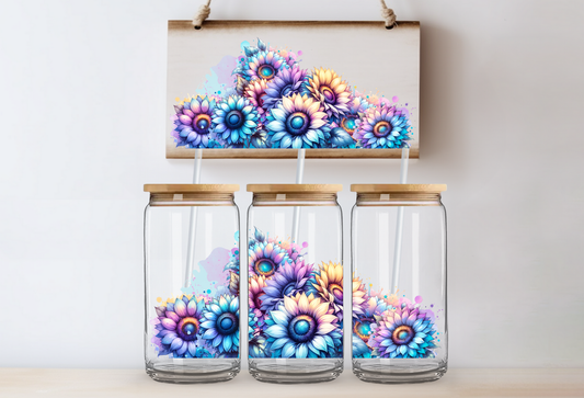 UVDTF 16oz CUP WRAP - Sunflowers Colorful