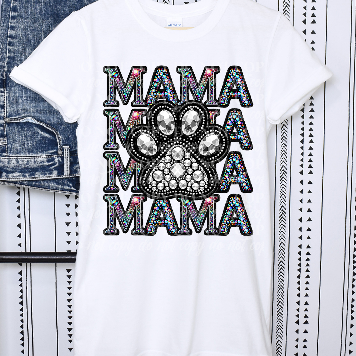 Mama Stack Colorful Rhinestone- Animal