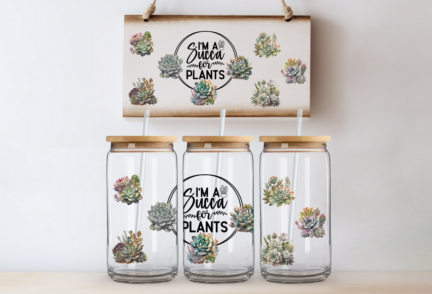 UVDTF 16oz CUP WRAP -Succa For Plants