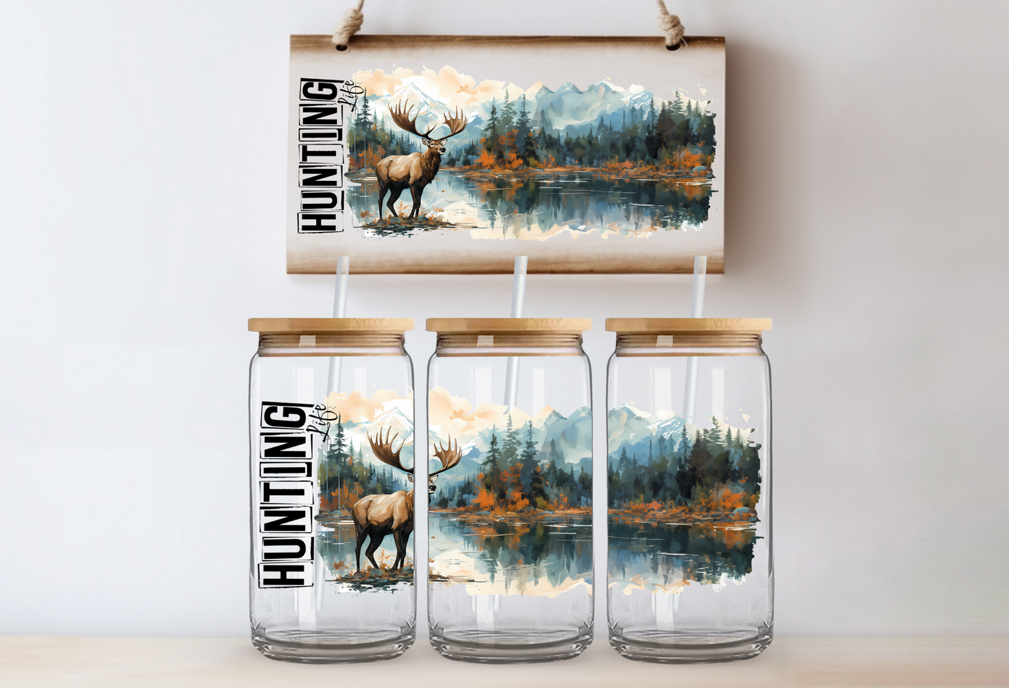 UVDTF 16oz CUP WRAP -Hunting Life