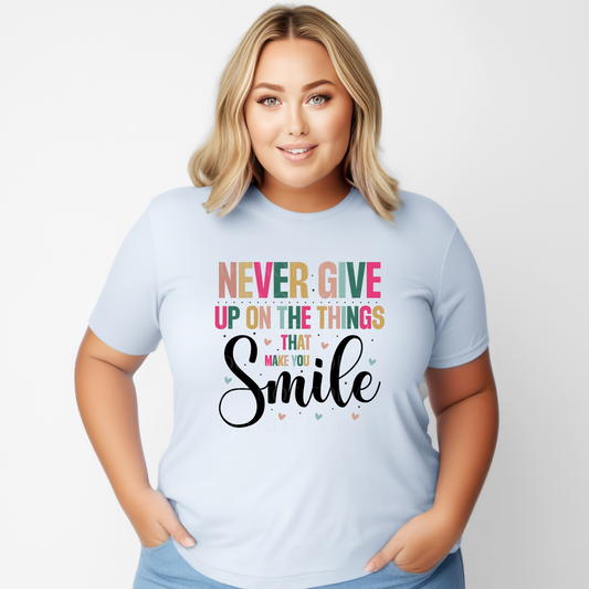 Never give up