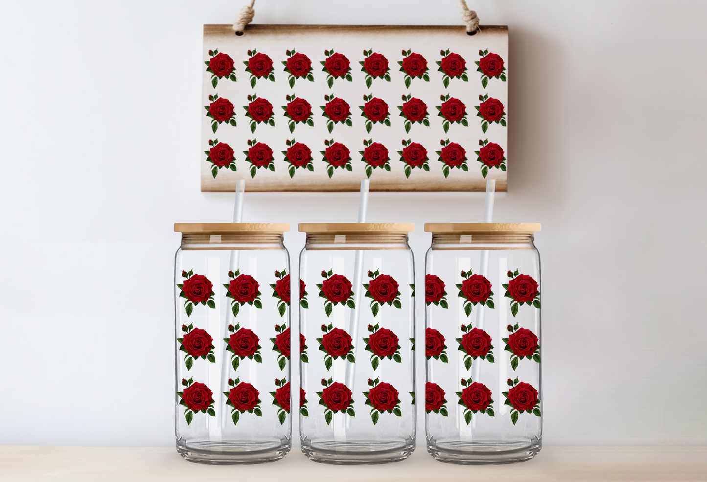 UVDTF 16oz CUP WRAP - Roses