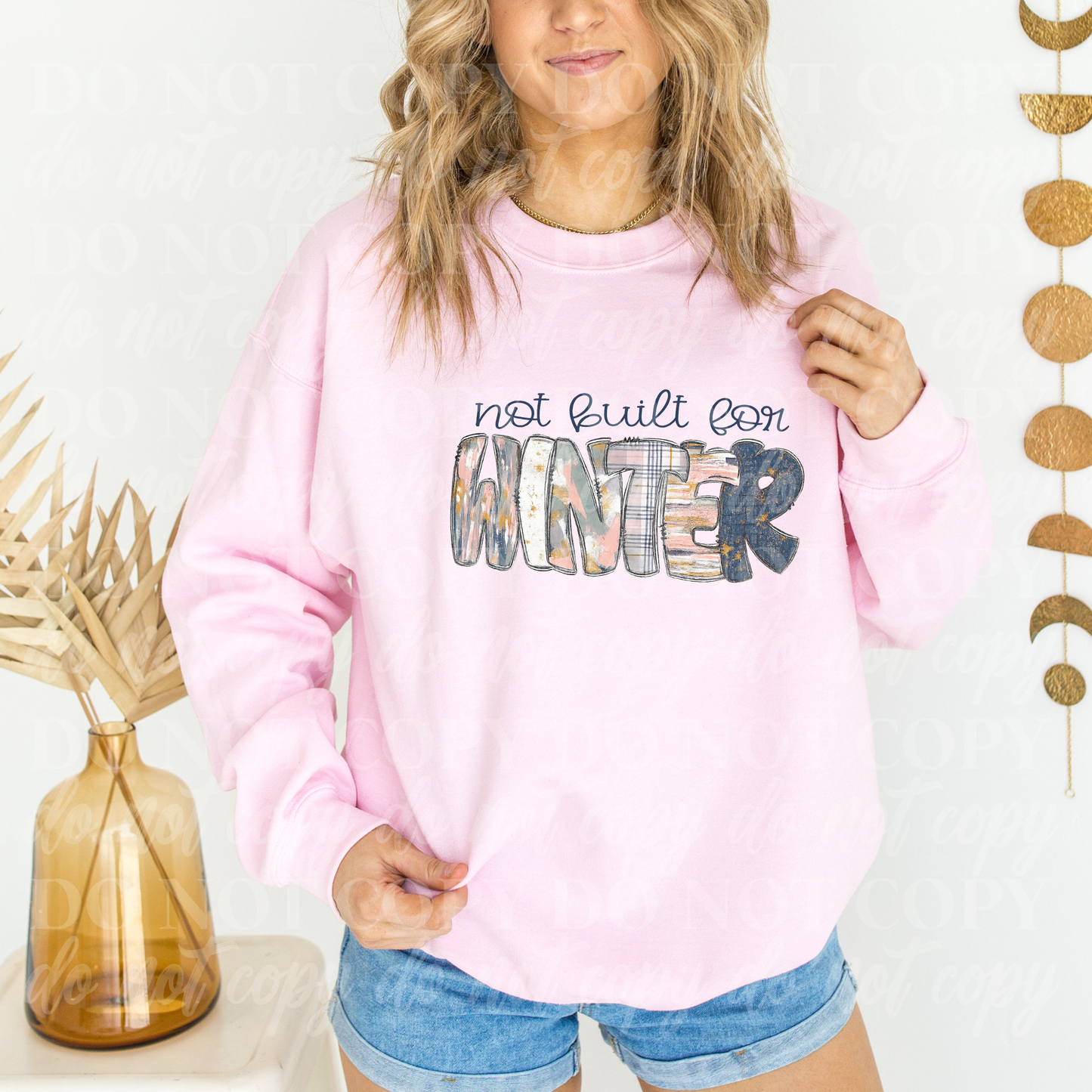 Not Built For Winter-pink and Gray