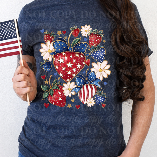 Red White & Blue Strawberries