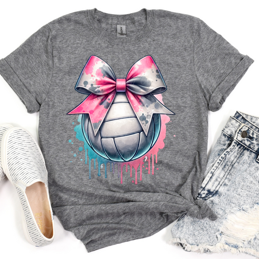 Pink and Gray Volleyball